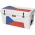 Czech Republic Flag Distressed YETI Tundra 75 Hard Cooler Skin